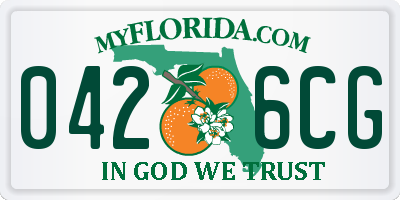 FL license plate 0426CG