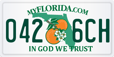 FL license plate 0426CH