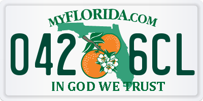 FL license plate 0426CL