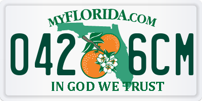 FL license plate 0426CM