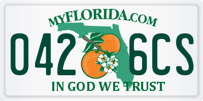 FL license plate 0426CS