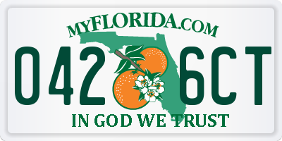FL license plate 0426CT