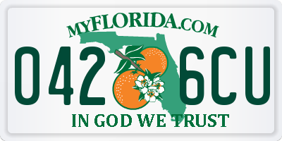 FL license plate 0426CU