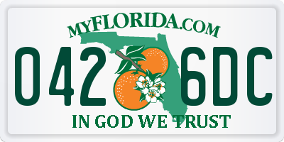FL license plate 0426DC