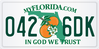 FL license plate 0426DK