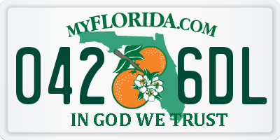 FL license plate 0426DL