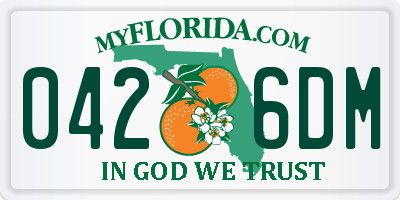 FL license plate 0426DM
