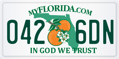 FL license plate 0426DN