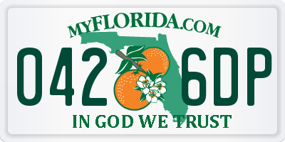 FL license plate 0426DP