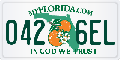 FL license plate 0426EL
