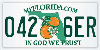 FL license plate 0426ER