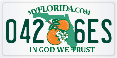 FL license plate 0426ES