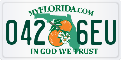 FL license plate 0426EU