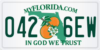 FL license plate 0426EW