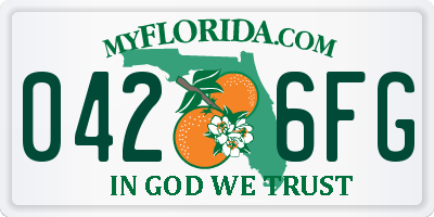 FL license plate 0426FG