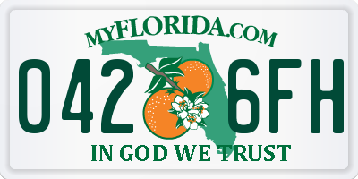 FL license plate 0426FH