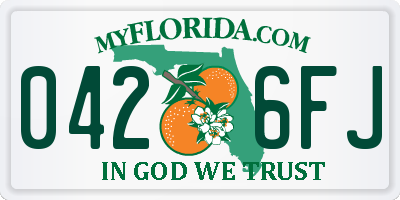 FL license plate 0426FJ