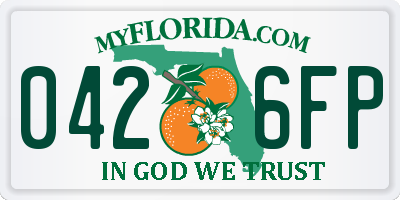 FL license plate 0426FP