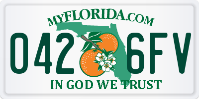 FL license plate 0426FV