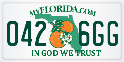 FL license plate 0426GG