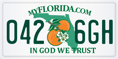 FL license plate 0426GH