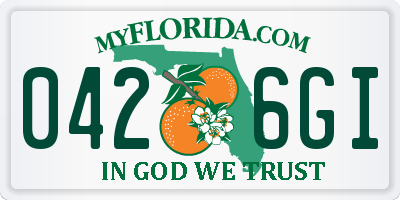 FL license plate 0426GI