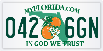 FL license plate 0426GN