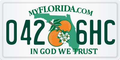 FL license plate 0426HC