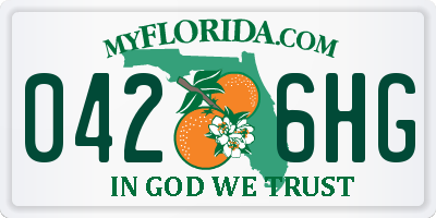 FL license plate 0426HG
