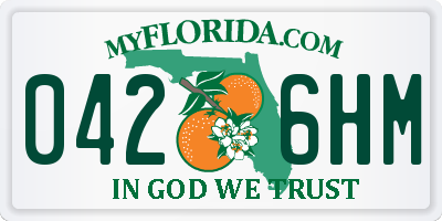 FL license plate 0426HM
