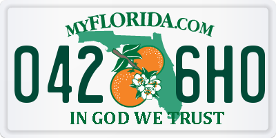 FL license plate 0426HO