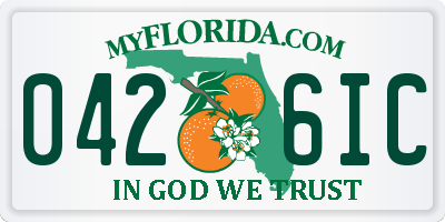 FL license plate 0426IC