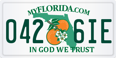 FL license plate 0426IE