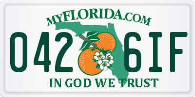 FL license plate 0426IF