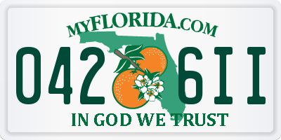 FL license plate 0426II