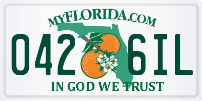 FL license plate 0426IL