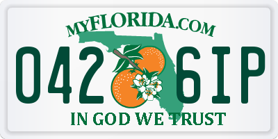 FL license plate 0426IP