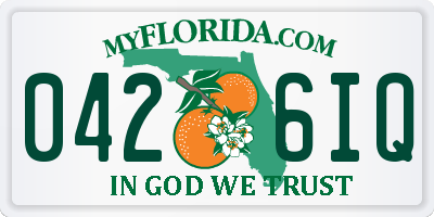 FL license plate 0426IQ