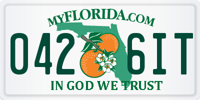 FL license plate 0426IT
