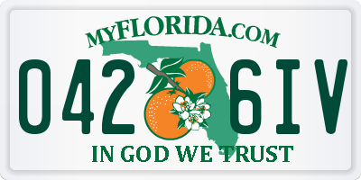 FL license plate 0426IV