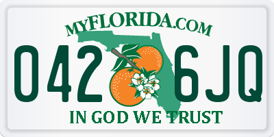 FL license plate 0426JQ