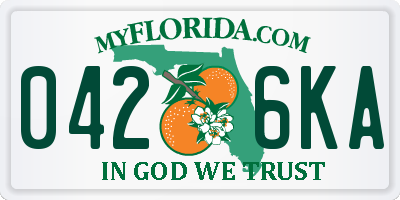 FL license plate 0426KA