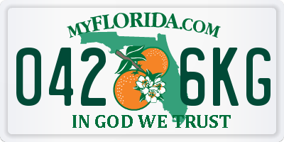 FL license plate 0426KG
