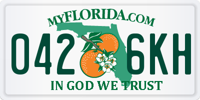 FL license plate 0426KH