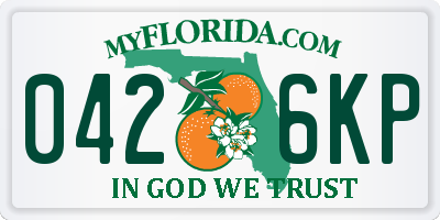 FL license plate 0426KP