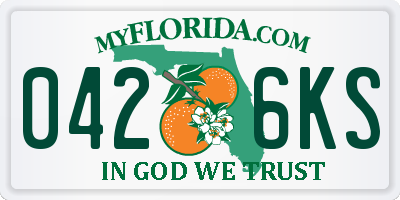 FL license plate 0426KS