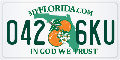FL license plate 0426KU