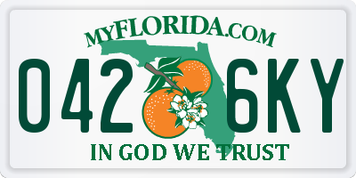 FL license plate 0426KY
