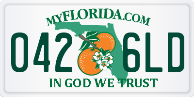 FL license plate 0426LD