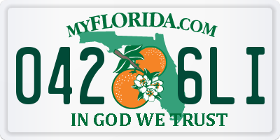 FL license plate 0426LI